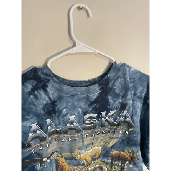 VTG Alaska The Last Frontier Tie Dye Canada Quality Goods Sealife Center Sz M - Picture 3 of 9